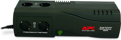 APC SurgeArrest + Battery Backup 325 USV 325VA 185W mit 4 Schuko Steckdosen
