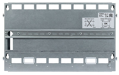 Terra Electronics BD001+CD001 Wall Mounted Rack Cabinet 8U 46.3x29.7x38cm Gray