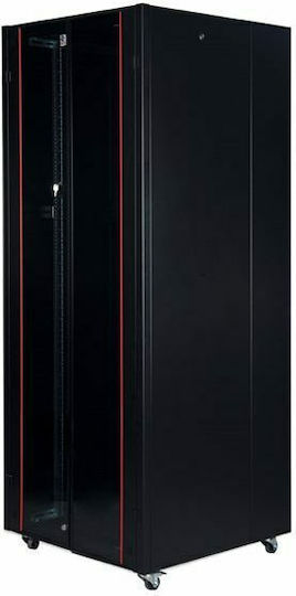 Lande Proline 400 Επιδαπέδια Καμπίνα Rack 42U 80x100x201cm Μαύρο RAC.0398