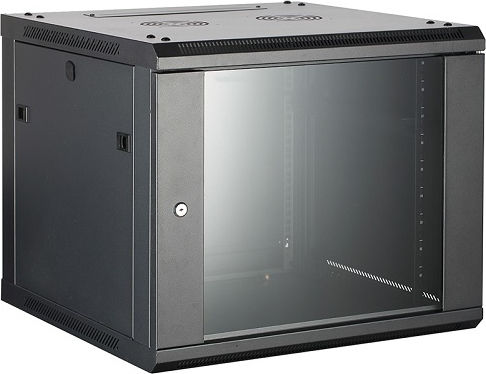 Safewell Επιτοίχια Καμπίνα Rack 15U 54x60x71.5cm Μαύρο SMC5615
