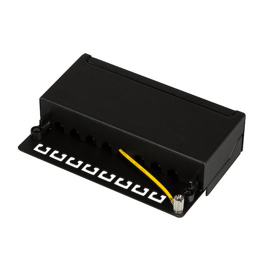 LogiLink Patch Panel Shielded για Rack 1U 12 Θυρών cat6 Μαύρο