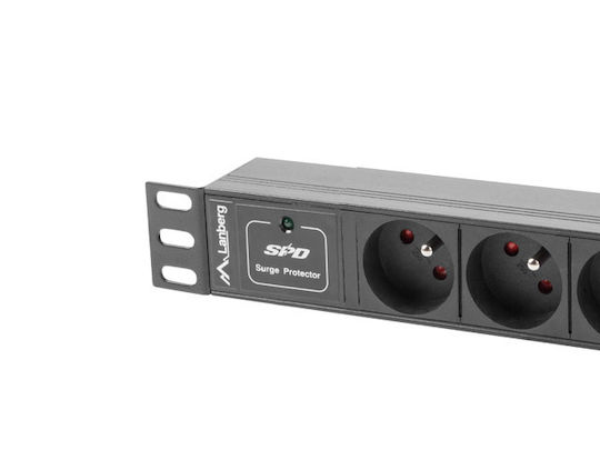 Lanberg Rack Power Strip PDU-03E-0200-BK 1pcs