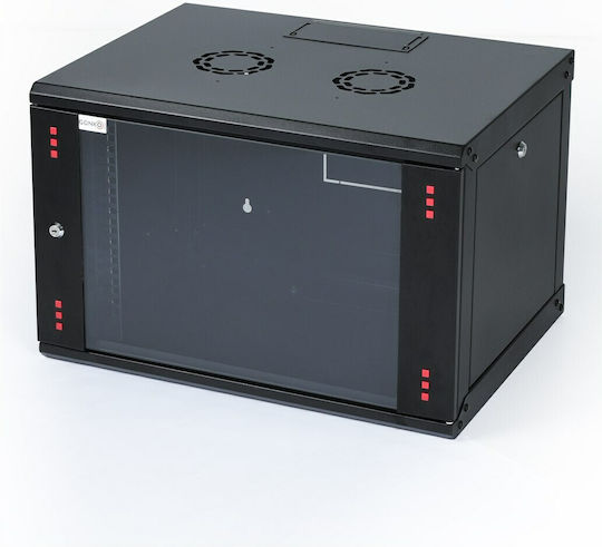 Mirsan Монтиран на стена Рак кабинет 20U 56.5x45x93.5см Черен WTC20U45MN.01