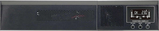 Powerwalker VFI 2000 RMG PF1 UPS On-Line 2000VA 2000W με 8 IEC Πρίζες