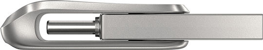 Sandisk Ultra Dual Drive Luxe 1TB USB 3.1 Стик с връзка USB-C & USB-A Сребрист