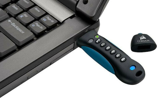 Corsair Padlock 3 64GB USB 3.0 Stick Μαύρο