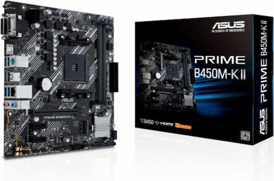 Asus Prime B450M-K II Placă de bază Micro ATX cu AMD AM4 Socket