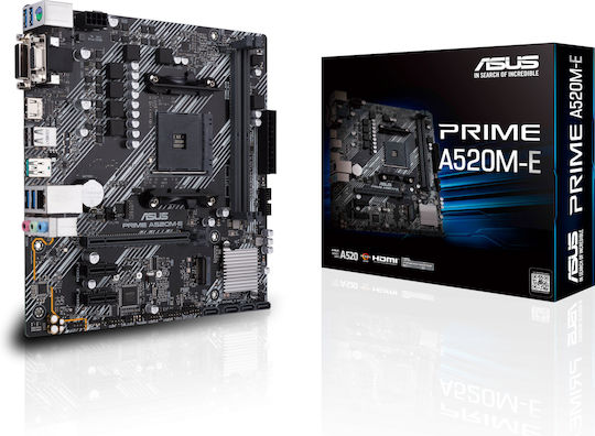 Asus Prime A520M-E Mutterplatine Micro ATX mit AMD AM4 Steckdose 90MB1510-M0EAY0