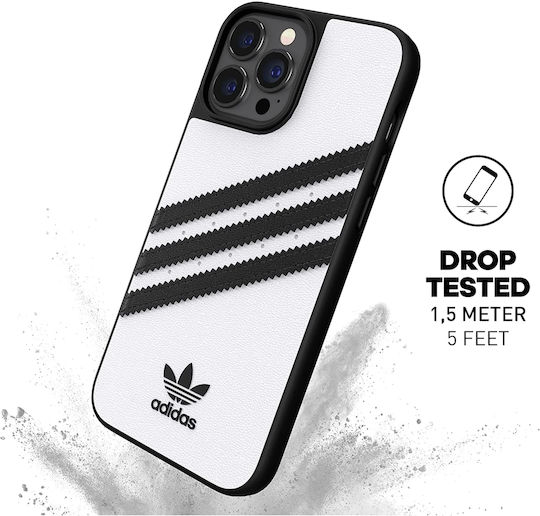 adidas Moulded Back Cover Silicone White / Black (iPhone 13 Pro Max)