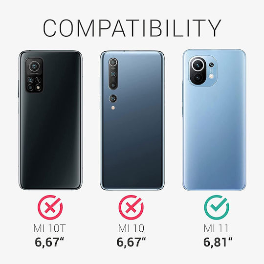 KWmobile Soft Flexible Back Cover Silicon Gri deschis mat (Xiaomi Mi 11)