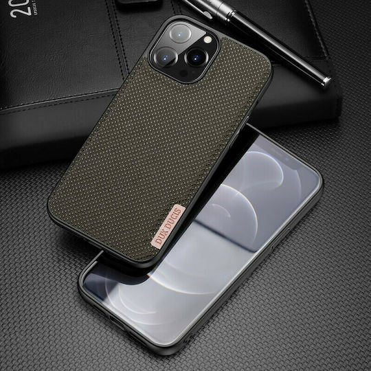 Dux Ducis Fino Back Cover Σιλικόνης / Υφασμάτινο Πράσινο (iPhone 13 Pro Max)