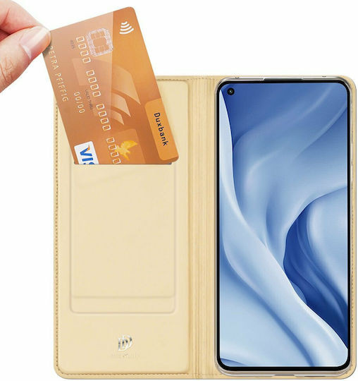 Dux Ducis Skin Pro Book Synthetic Leather Gold (Xiaomi Mi 11 Lite / 11 Lite 5G / 11 Lite 5G NE)