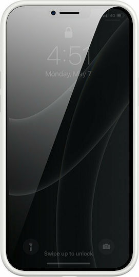 Baseus Liquid Gel Umschlag Rückseite Silikon Weiß (iPhone 13 Pro)