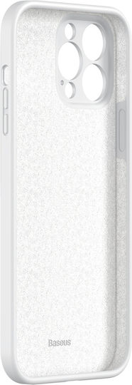 Baseus Liquid Gel Umschlag Rückseite Silikon Weiß (iPhone 13 Pro)