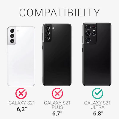 KWmobile Soft Flexible Rubber Silicone Back Cover Dream Of Cotton (Galaxy S21 Ultra 5G)
