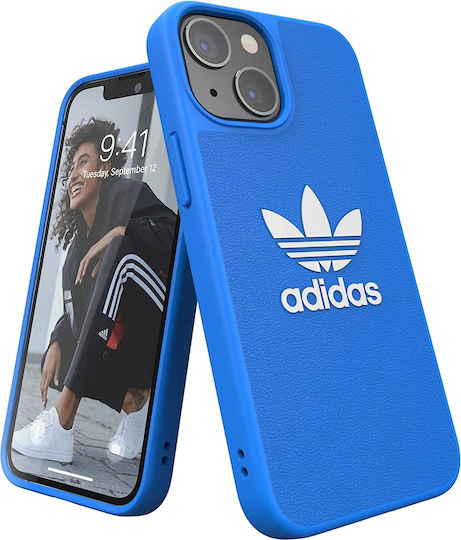 adidas Adicolor Umschlag Rückseite Silikon Blau (iPhone 13 Mini)