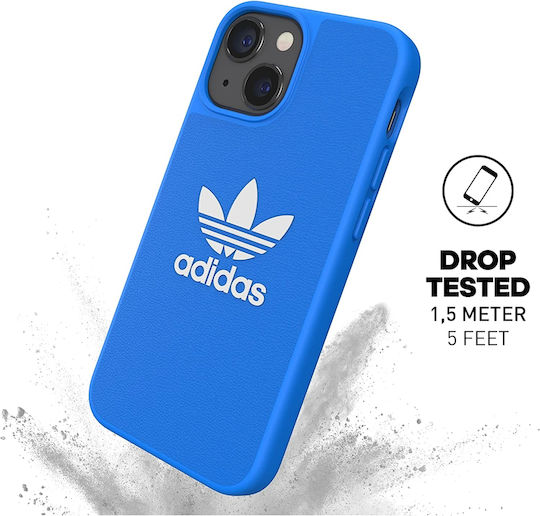 adidas Adicolor Umschlag Rückseite Silikon Blau (iPhone 13 Mini)