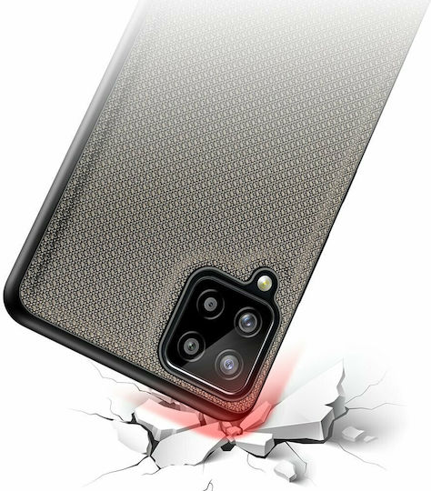 Dux Ducis Fino Back Cover Σιλικόνης / Υφασμάτινο με Λουράκι Χακί (Galaxy A12)