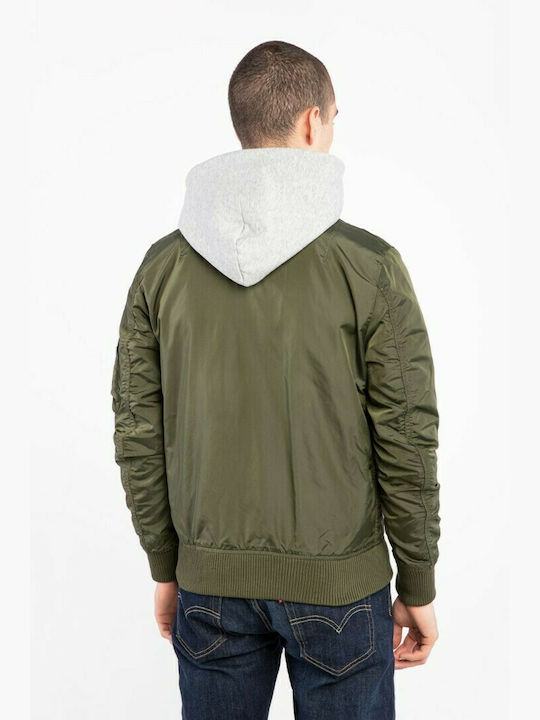 Alpha Industries Winter Jacke Bomber Khaki