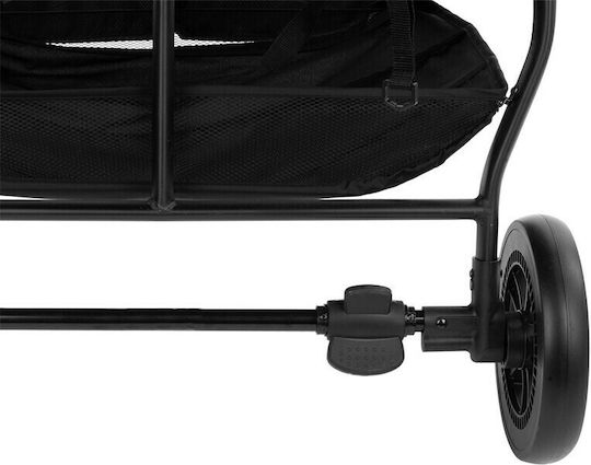 Kikka Boo Happy 2 Doppelter Kinderwagen Geeignet für Neugeborene Dark Grey 6.3kg