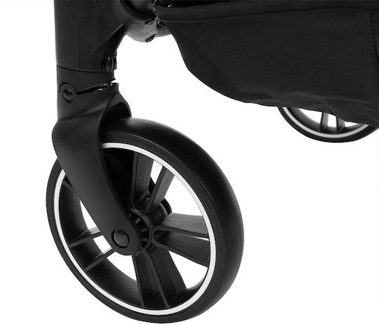 Kikka Boo Happy 2 Doppelter Kinderwagen Geeignet für Neugeborene Dark Grey 6.3kg