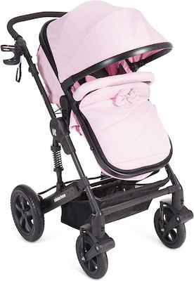 Kikka Boo Darling 2 in 1 Adjustable 2 in 1 Baby Stroller Suitable for Newborn Pink 12kg 31001020059