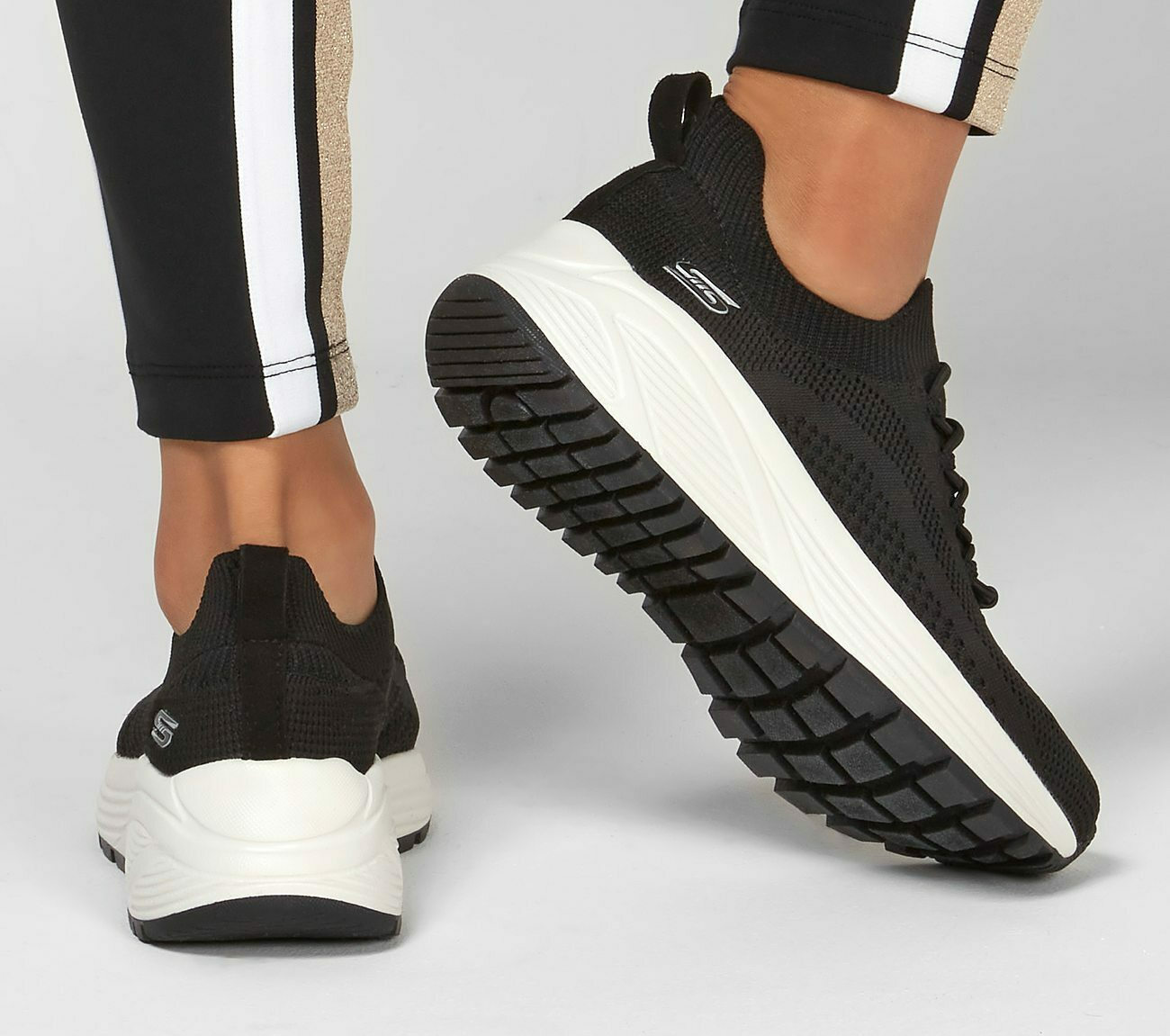 Skechers Bobs Sparrow Sneakers Black 117027-BLK