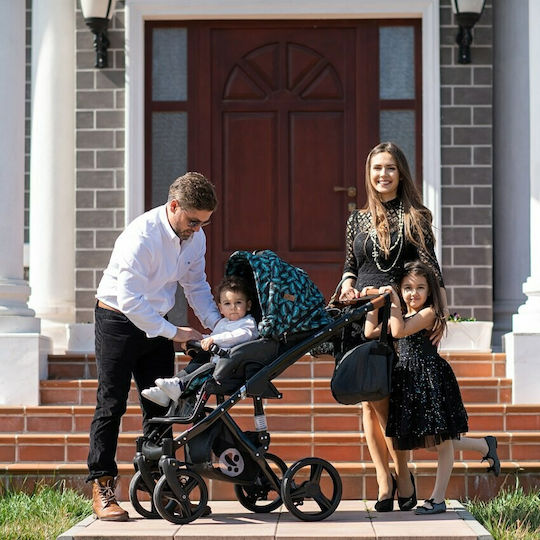 Lorelli Rimini Lighthouse Adjustable 2 in 1 Baby Stroller Suitable for Newborn Red & Black 21.8kg