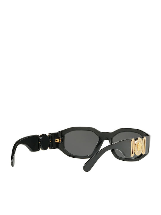 Versace Unisex Sunglasses with Black Plastic Frame and Gray Lens VE4361 GB1/87