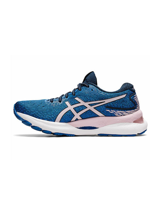 Gel-Nimbus 24 Γυναικεία Αθλητικά Παπούτσια Running French Blue / Barely Rose