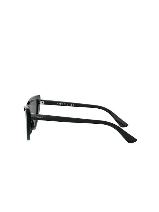 Vogue Women's Sunglasses with Black Acetate Frame and Black Lenses VO5211SM W44/87