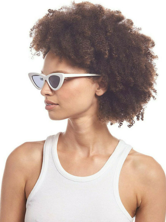 Le Specs The Last Lolita Damen Sonnenbrille mit Rosa Kunststoff Gestell und Gray Linse LAS1702130