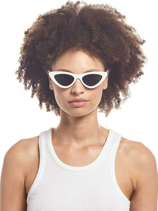 Le Specs The Last Lolita Damen Sonnenbrille mit Rosa Kunststoff Gestell und Gray Linse LAS1702130