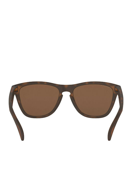 Oakley Frogskins Men's Sunglasses with Brown Tartaruga Plastic Frame and Brown Mirror Lens OO9013-C5