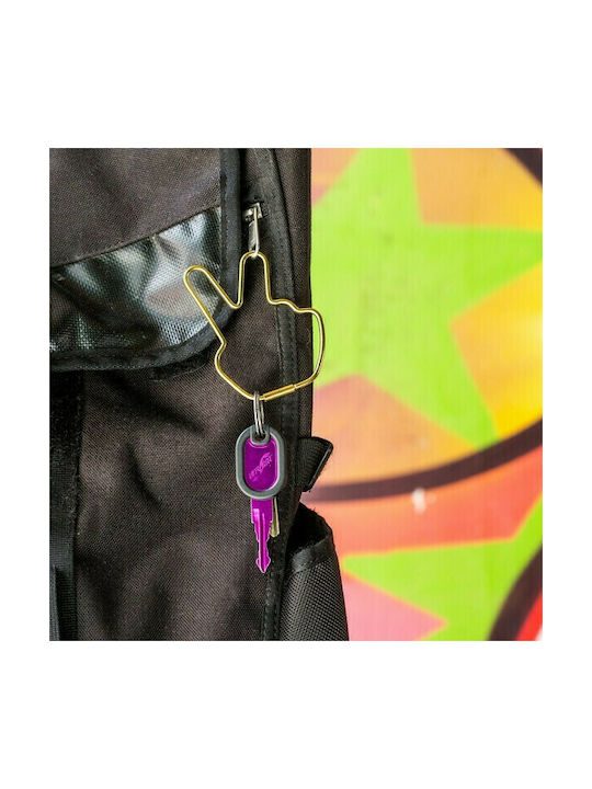 Donkey Metallic Gold Keychain