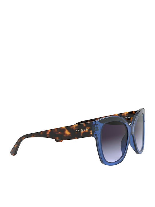 Vogue Ochelari De Soare Pentru Femei Cu Ramă Din Plastic Tartarugă Albastru Și Lentile Gri Degrade VO5338S 28304Q