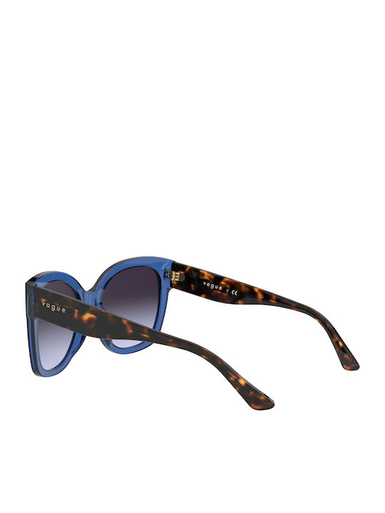 Vogue Ochelari De Soare Pentru Femei Cu Ramă Din Plastic Tartarugă Albastru Și Lentile Gri Degrade VO5338S 28304Q