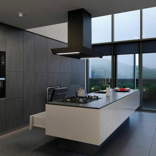 Davoline Flow 90 Chimney Vent Hood 90cm Black
