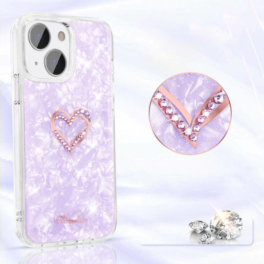 Kingxbar Epoxy Back Cover Silicone Purple (iPhone 13)