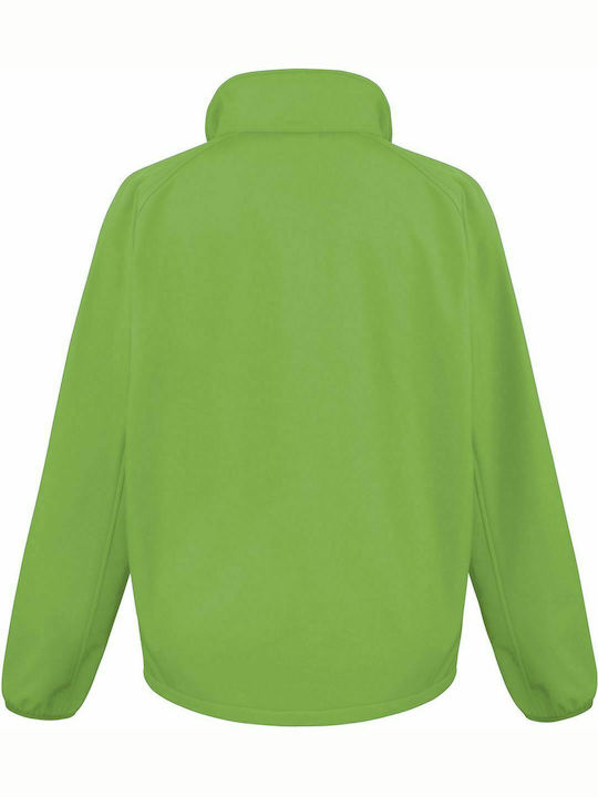 Men's Winter Softshell Waterproof and Windproof Green Jacket