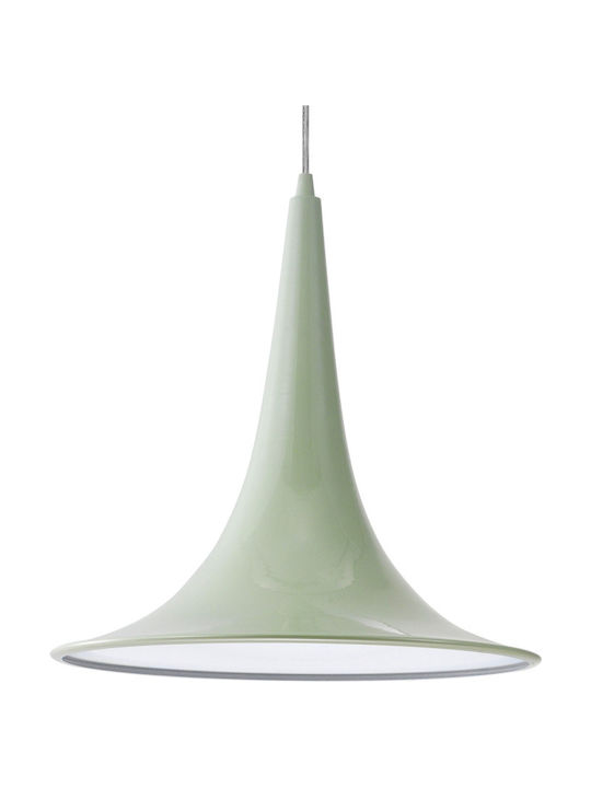 Luma Pendant Light Single-Light Bell Green