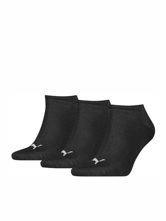 PUMA Athletic Kids' Long Socks Quarter Black 3 Pairs