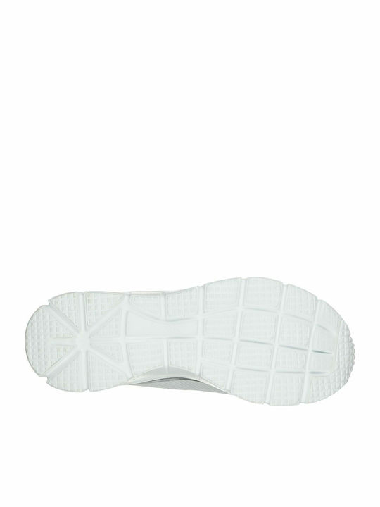 Knit Lace Up Wedge Sneakers White