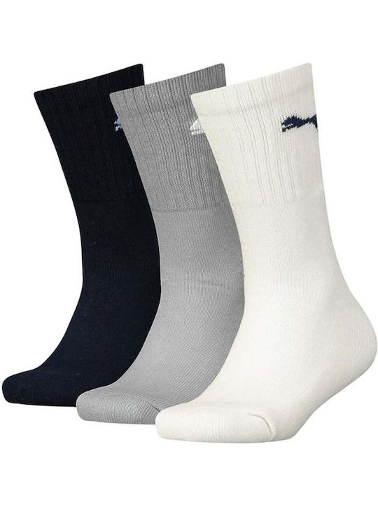 PUMA Athletic Kids' Long Socks Multicolored 3 Pairs