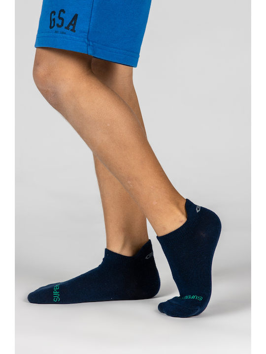 GSA Athletic Kids' Ankle Socks Aero 365 Blue 3 Pairs