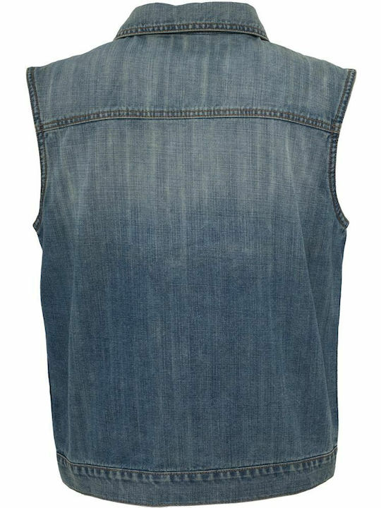 Classics Sleeveless Denim Jacket Light Blue