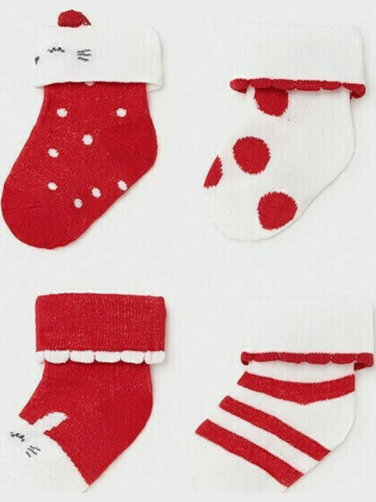 Mayoral Kids' Ankle Socks Red 3 Pairs