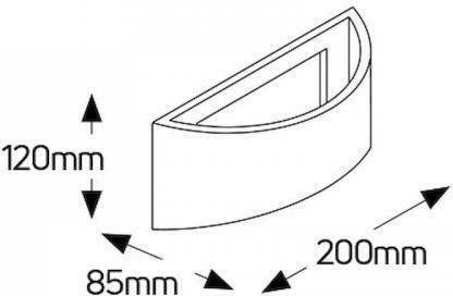 Geyer Φωτιστικό Τοίχου Λευκό 20x12x8.5εκ. Geyer Φωτιστικό Τοίχου Λευκό 20x12x8.5εκ.
