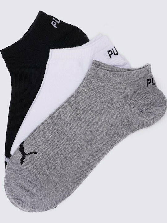 PUMA Athletic Kids' Ankle Socks Multicolored 3 Pairs