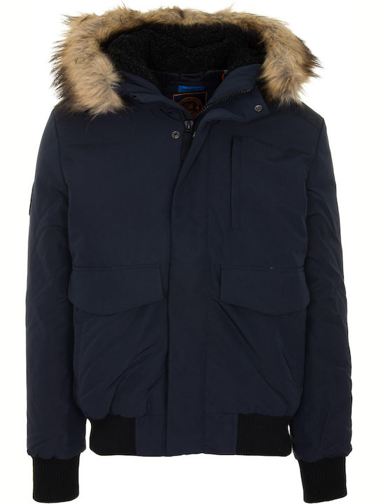 EVEREST Winter Jacket Bomber Navy Blue